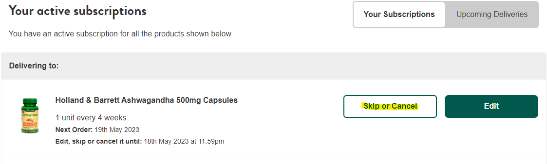 How To Cancel Your Subscribe & Save Order For An Item – Help Centre